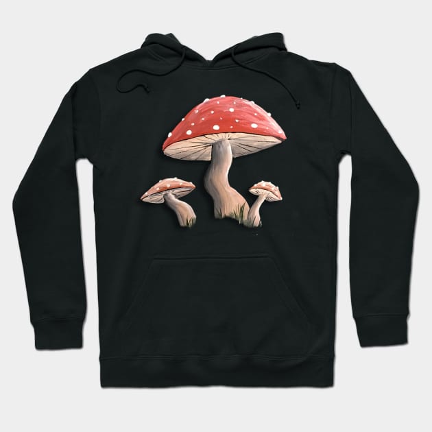 Cute Mushrooms Hoodie by SistersInArtN